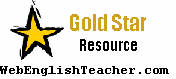 WebEnglishTeacher A+ Resource Award